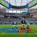 Matthew Stafford throwing a touchdown pass in the Rams vs Panthers 2026 NFC Wild Card playoff game